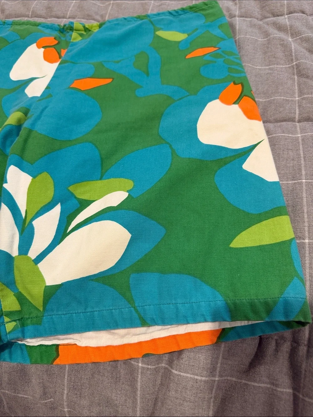 Vintage 60s 70s Jams World Surfline Hawaiian Print Colorful Cotton Shorts M - Picture 6 of 7